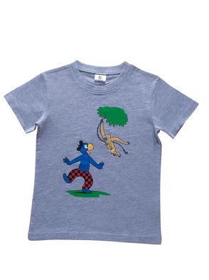 Globi T-Shirt grau Gibbon 98/104