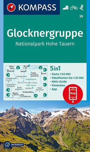 KOMPASS Wanderkarte Glocknergruppe, Nationalpark Hohe Tauern von KOMPASS-Karten GmbH