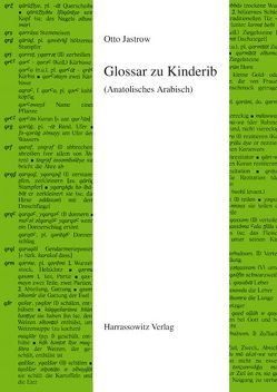 Glossar zu Kinderib (Anatolisches Arabisch) von Jastrow,  Otto