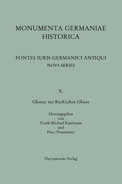 Glossar zur Buch’schen Glosse von Kaufmann,  Frank-Michael, Neumeister,  Peter