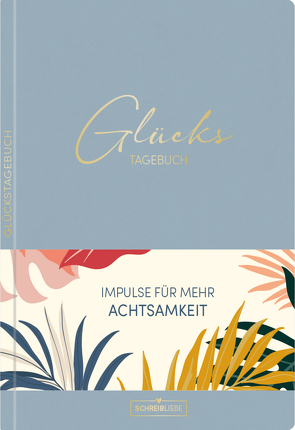 Glückstagebuch Soft Touch Blue, vegan von Korsch Verlag