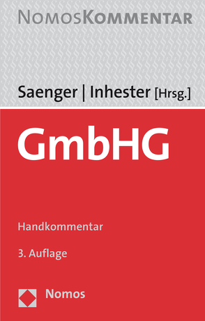 GmbHG von Inhester,  Michael, Saenger,  Ingo