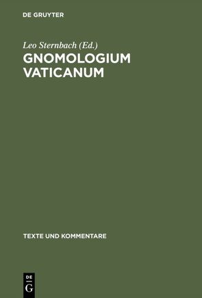 Gnomologium Vaticanum von Sternbach,  Leo