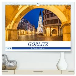 GÖRLITZ für Nachtschwärmer (hochwertiger Premium Wandkalender 2024 DIN A2 quer), Kunstdruck in Hochglanz von boeTtchEr,  U