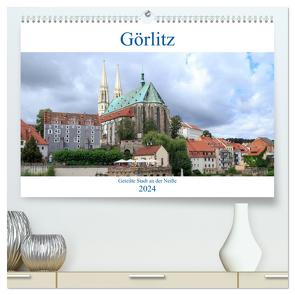 Görlitz – geteilte Stadt an der Neiße (hochwertiger Premium Wandkalender 2024 DIN A2 quer), Kunstdruck in Hochglanz von Rebel - we're photography,  Werner