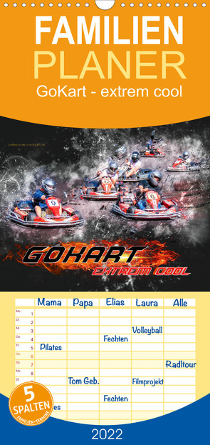 Familienplaner GoKart – extrem cool (Wandkalender 2022 , 21 cm x 45 cm, hoch) von Roder,  Peter