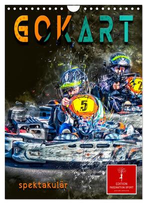 Gokart spektakulär (Wandkalender 2024 DIN A4 hoch), CALVENDO Monatskalender von Roder,  Peter