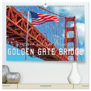 Golden Gate Bridge – Synonym für San Francisco (hochwertiger Premium Wandkalender 2024 DIN A2 quer), Kunstdruck in Hochglanz von Roder,  Peter