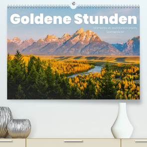 Goldene Stunden – Momente in wunderschönem Sonnenlicht. (Premium, hochwertiger DIN A2 Wandkalender 2022, Kunstdruck in Hochglanz) von SF