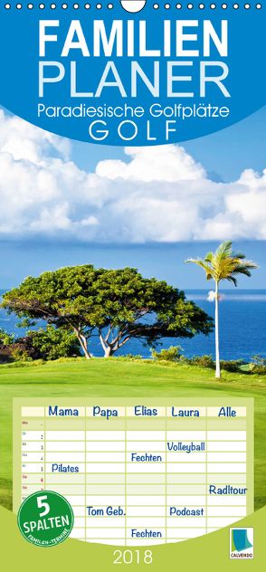 Golf: Paradiesische Golfplätze (Wandkalender 2018 PRO_49_format hoch) von CALVENDO,  k.A.