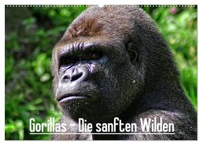 Gorillas – Die sanften Wilden (Wandkalender 2024 DIN A2 quer), CALVENDO Monatskalender von Hebgen,  Peter