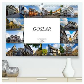 Goslar Impressionen (hochwertiger Premium Wandkalender 2024 DIN A2 quer), Kunstdruck in Hochglanz von Meutzner,  Dirk