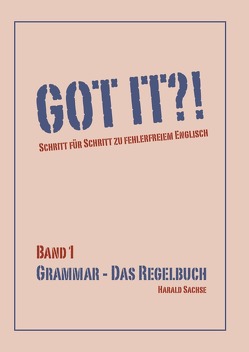 GOT IT GRAMMAR von Sachse,  Harald