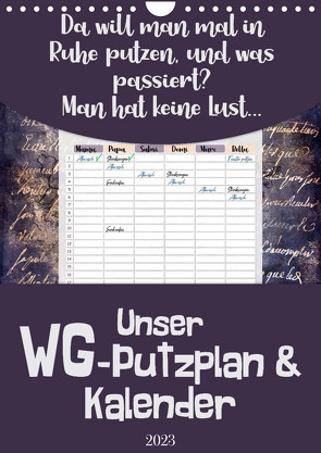 Gothic WG-Putzplan & Kalender 2023 (Wandkalender 2023 DIN A4 hoch) von MD-Publishing