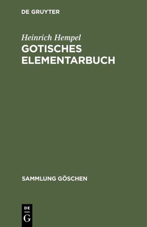 Gotisches Elementarbuch von Hempel,  Heinrich