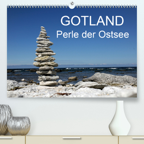 Gotland – Perle der Ostsee (Premium, hochwertiger DIN A2 Wandkalender 2021, Kunstdruck in Hochglanz) von Harhaus,  Helmut