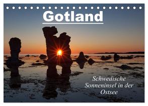 Gotland – Sonneninsel in der Ostsee (Tischkalender 2024 DIN A5 quer), CALVENDO Monatskalender von Schörkhuber,  Johann