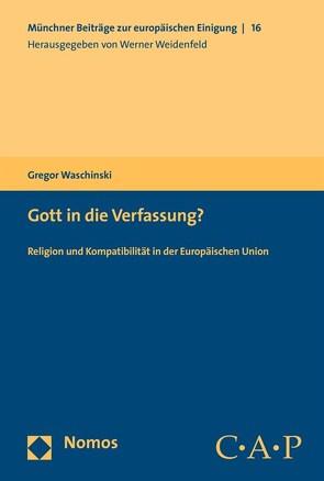 Gott in die Verfassung? von Waschinski,  Gregor