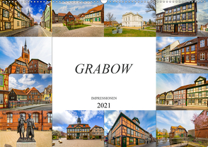 Grabow Impressionen (Wandkalender 2021 DIN A2 quer) von Meutzner,  Dirk