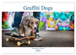 Graffiti Dogs (Wandkalender 2024 DIN A2 quer), CALVENDO Monatskalender von Dzierzawa (DoraZett),  Judith