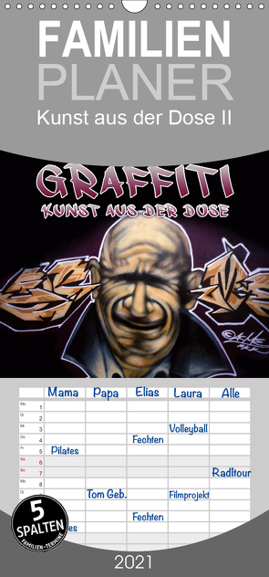 Graffiti – Kunst aus der Dose II – Familienplaner hoch (Wandkalender 2021 , 21 cm x 45 cm, hoch) von ACME