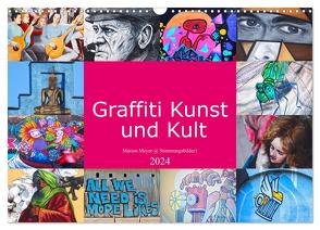 Graffiti Kunst und Kult (Wandkalender 2024 DIN A3 quer), CALVENDO Monatskalender von Meyer © Stimmungsbilder1,  Marion