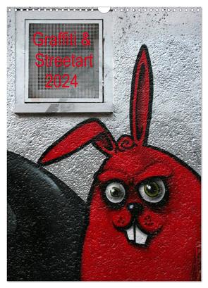 Graffiti & Streetart 2024 / CH-Version (Wandkalender 2024 DIN A3 hoch), CALVENDO Monatskalender von Stolzenburg,  Kerstin