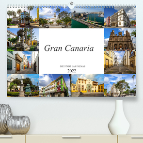 Gran Canaria Die Stadt Las Palmas (Premium, hochwertiger DIN A2 Wandkalender 2022, Kunstdruck in Hochglanz) von Meutzner,  Dirk