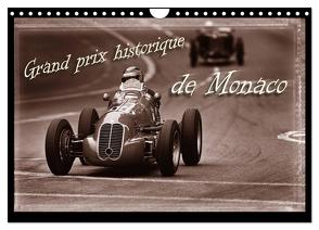 Grand Prix historique de Monaco (Wandkalender 2024 DIN A4 quer), CALVENDO Monatskalender von Bau,  Stefan