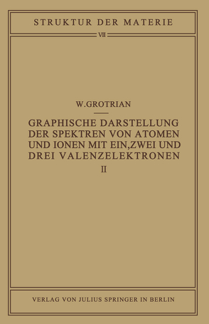 Graphische Darstellung der Spektren von Atomen und Ionen mit ein, zwei und drei Valenzelektronen von Born,  M., Franck,  J., Grotrian,  W.