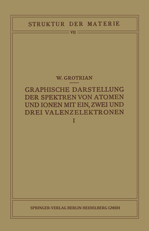 Graphische Darstellung der Spektren von Atomen und Ionen mit Ein, Zwei und Drei Valenzelektronen von Born,  M., Franck,  J., Grotrian,  W.