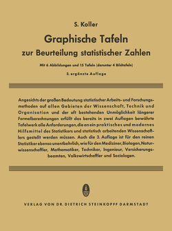 Graphische Tafeln zur Beurteilung statistischer Zahlen von Koller,  Siegfried