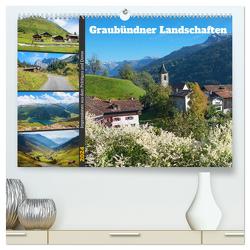 Graubündner Landschaften 2024 (hochwertiger Premium Wandkalender 2024 DIN A2 quer), Kunstdruck in Hochglanz von SusaZoom,  SusaZoom