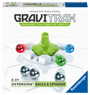 Ravensburger GraviTrax Kugelbahn – Erweiterung Balls und Spinner 26979, für Kinder ab 8 Jahren und Erwachsene