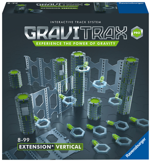 Ravensburger GraviTrax PRO Erweiterung Vertical – Ideales Zubehör für spektakuläre Kugelbahnen, Konstruktionsspielzeug für Kinder ab 8 Jahren