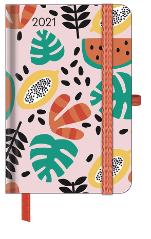 GreenLine Diary Happy Fruits 2021 – Buchkalender – Taschenkalender – 10×15