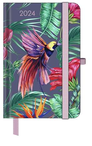 GreenLine Diary Jungle 2024 – Buchkalender – Taschenkalender – 10×15