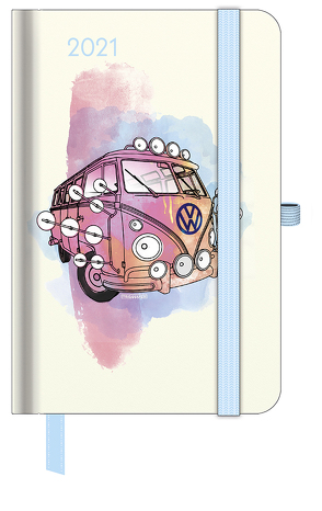 GreenLine Diary VW Bulli 2021 – Buchkalender – Taschenkalender – 10×15