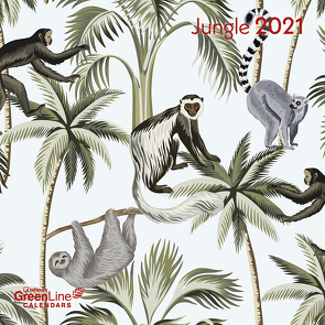 GreenLine Jungle 2021 – Wand-Kalender – Broschüren-Kalender – 30×30 – 30×60 geöffnet