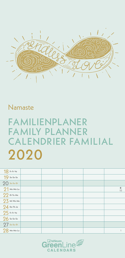 GreenLine Namaste 2020 Familienplaner