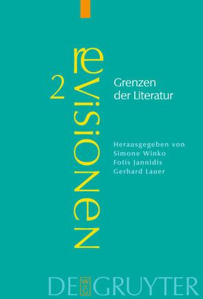 Grenzen der Literatur von Jannidis,  Fotis, Lauer,  Gerhard, Winko,  Simone