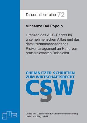 Grenzen des AGB-Rechts im unternehmerischen Alltag und das damit zusammenhängende Risikomanagement an Hand von praxisrelevanten Beispielen von Del Popolo,  Vincenzo