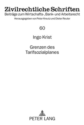 Grenzen des Tarifsozialplanes von Krist,  Ingo