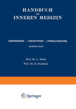 Grenzgebiete, Vergiftungen, Generalregister von Bach-Marburg,  L., Mohr,  Leo, Staehelin,  Rudolf