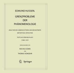 Grenzprobleme der Phänomenologie von Husserl,  Edmund, Sowa,  Rochus, Vongehr,  Thomas