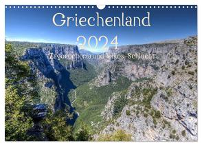 Griechenland 2024 – Zagorochoria und Vikos-Schlucht (Wandkalender 2024 DIN A3 quer), CALVENDO Monatskalender von Bob,  Alexander