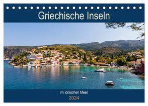 Griechische Inseln im Ionischen Meer (Tischkalender 2024 DIN A5 quer), CALVENDO Monatskalender von Webeler,  Janita