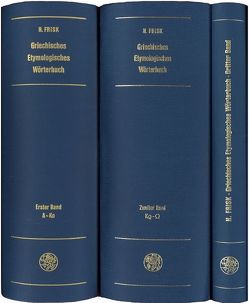 Griechisches etymologisches Wörterbuch von Frisk,  Hjalmar