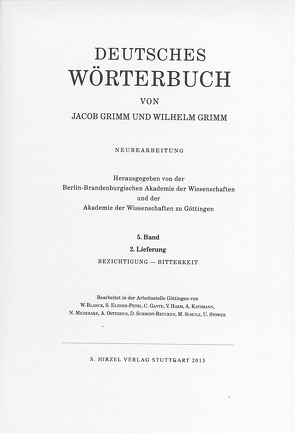 Grimm, Dt. Wörterbuch Neubearbeitung von Akademie der Wissenschaften, Grimm,  Jacob, Grimm,  Wilhelm