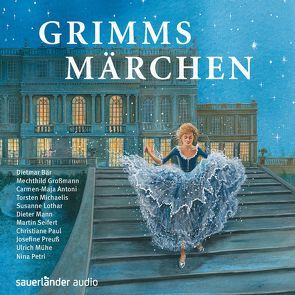 Grimms Märchen von Antoni,  Carmen-Maja, Dematons,  Charlotte, Grimm Brüder, Großmann,  Mechthild, Kauffels,  Dirk, Lorenz,  Karin, Lothar,  Susanne, Mann,  Dieter, Mühe,  Ulrich, Paul,  Christiane, Petri,  Nina, Preuß,  Josefine, Seifert,  Martin, Treyz,  Jürgen